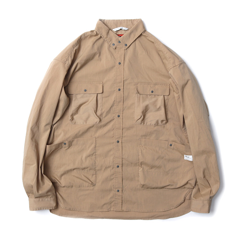Takibi Ripstop Camp  Shirt - Beige