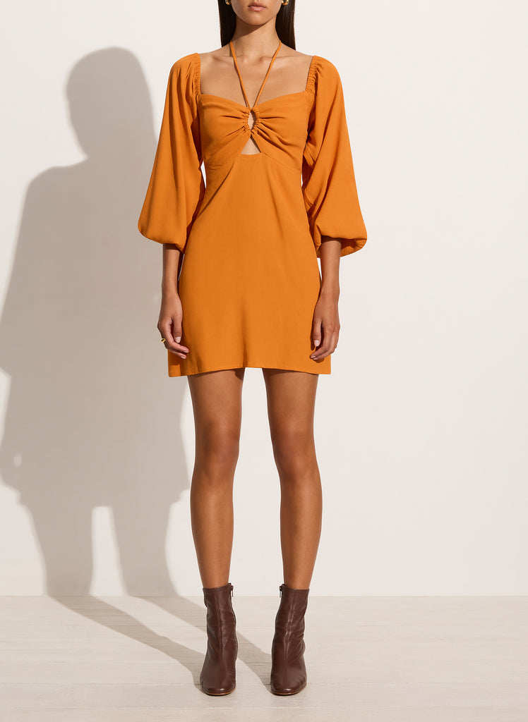 Enid Mini Dress - Orange