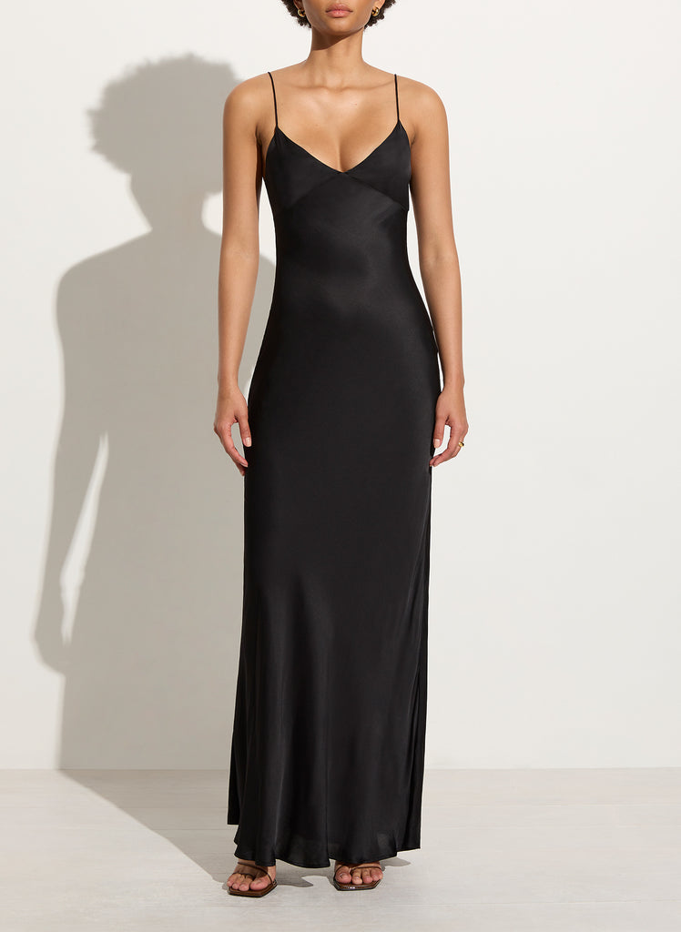 Santiana Maxi Dress - Black
