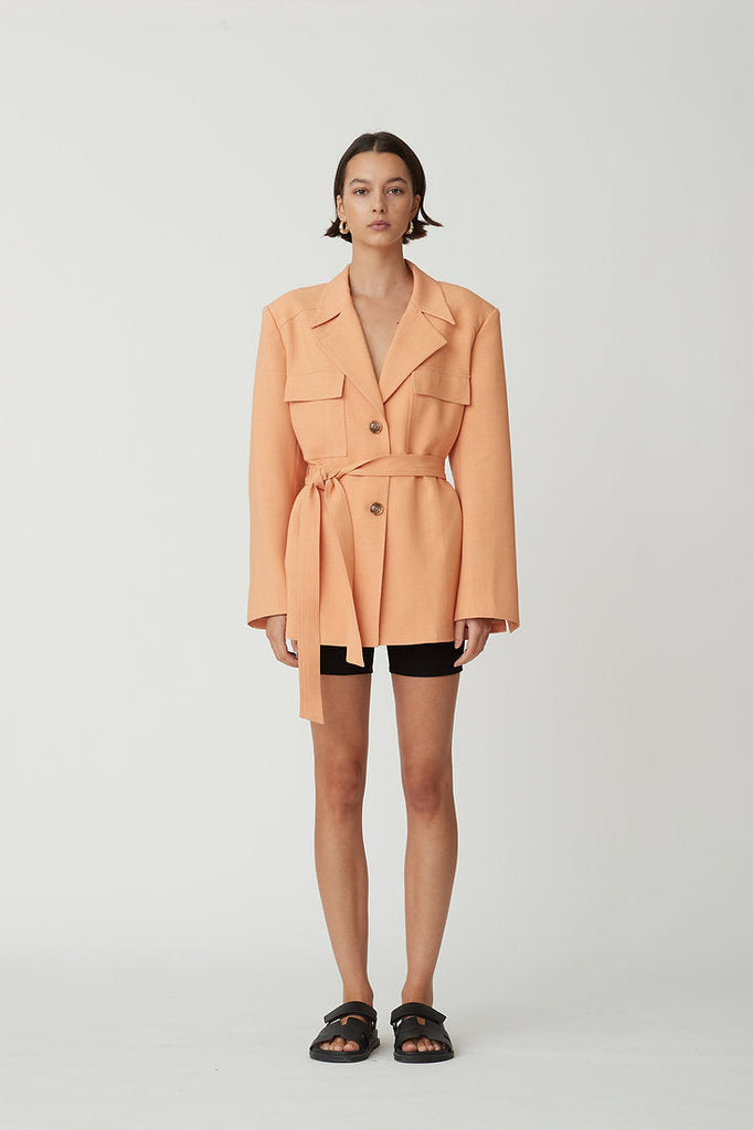 Peach hot sale blazer dress