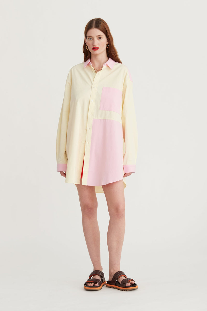 Pascal Shirt -Yellow Pink