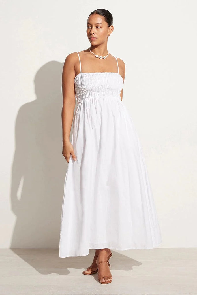 Marieka Midi Dress - White