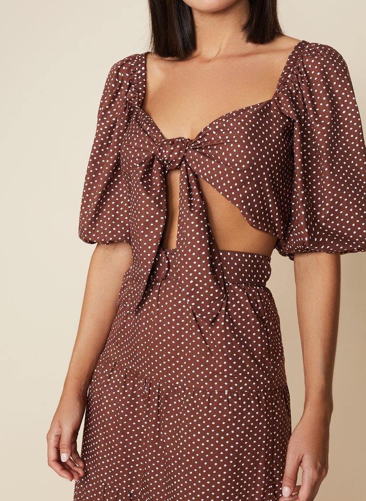 Raylee Top Bonnie - Dot Print - Freudian Kicks