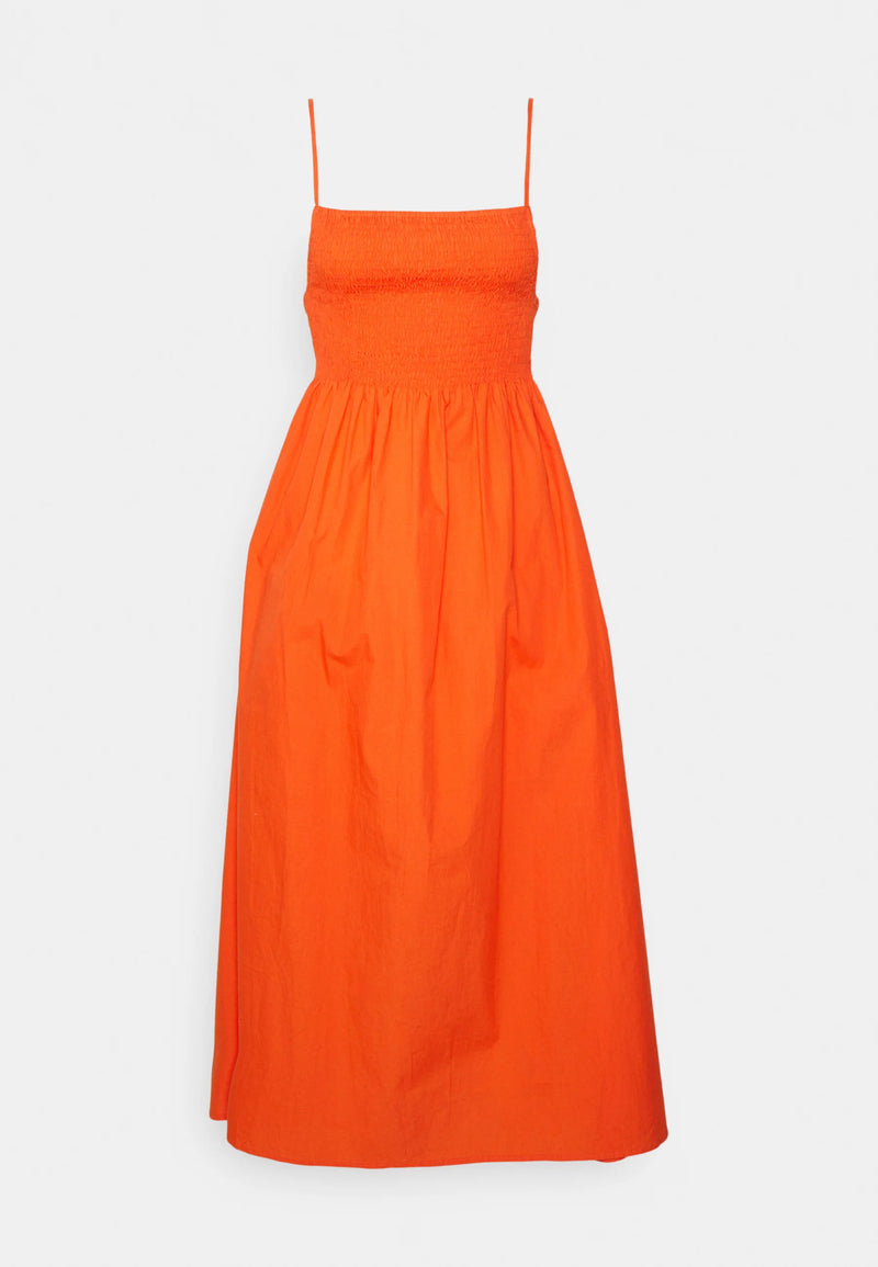 Bryssa Midi Dress - Morange